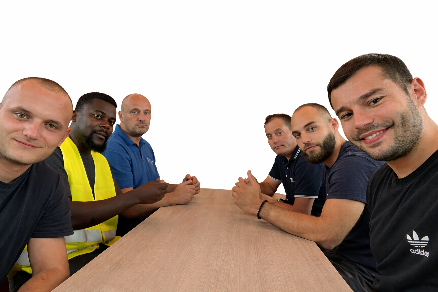 Équipe ZV Entreprise sur chantier — pose de cloisons et faux plafonds en Île-de-France